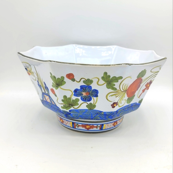 Sigma Italy Other - Taste Setter Sigma Italy Hand Painted Floral Octagon Bowl 5" Ceramic Vintage